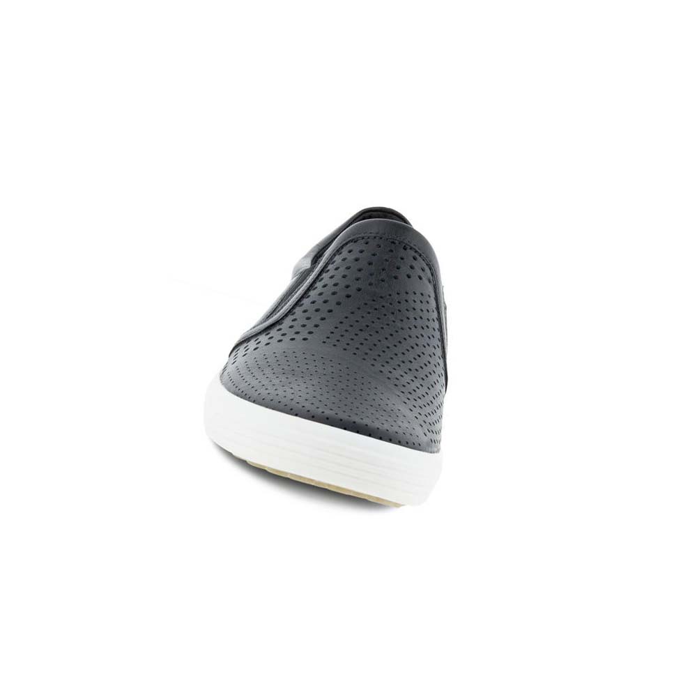 Női Ecco Soft 7 Slip-on Alkalmi Cipő Fekete | HU 77FDN